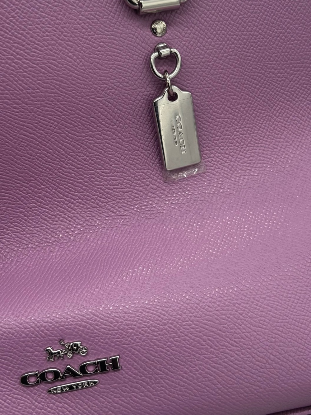 COACH Lavender Purple Dome Satchel with Matching Wallet - Picture 10 of 11